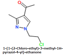 CAS#1-[1-(2-Chloro-ethyl)-3-methyl-1H-pyrazol-4-yl]-ethanone